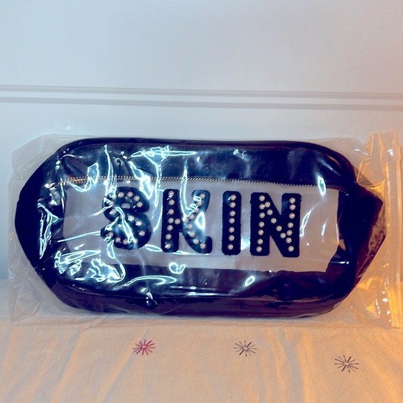 Pearl Letter Skin Clear Vinyl Cosmetic Bag *NEW* - Picture 3 of 5